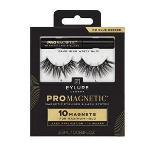 Eylure ProMagnetic 10 Magnet False Eyelashes Faux Mink Naturals 1 pair, 15 Wears